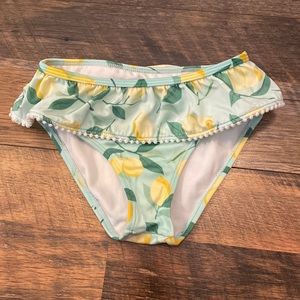 Janie & Jack Lemon ruffle swimsuit bottoms size small